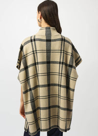 Joseph Ribkoff Knit Plaid Poncho
