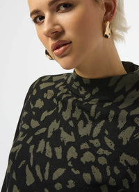 Joseph Ribkoff Embelished Mock Neck Sweater