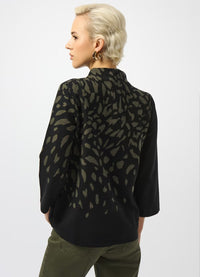 Joseph Ribkoff Embelished Mock Neck Sweater