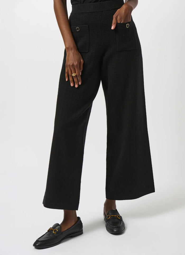 Joseph Ribkoff Jacquard Wide Leg Pant