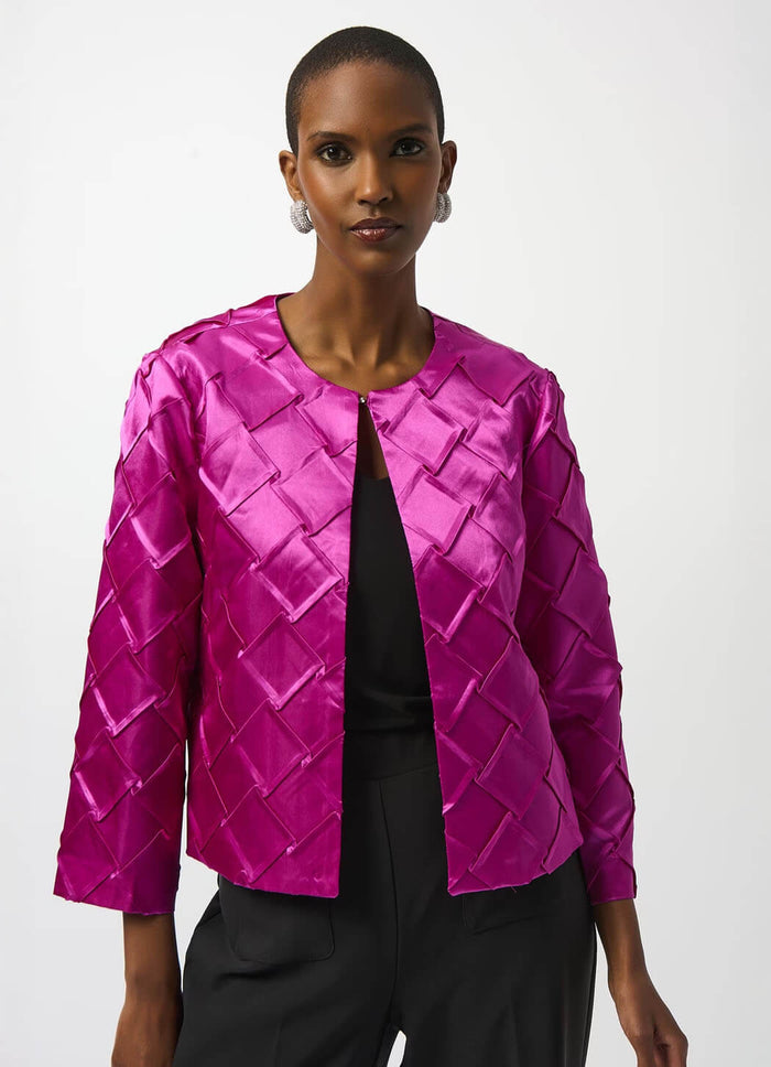 Joseph Ribkoff Textured Satin Jacket