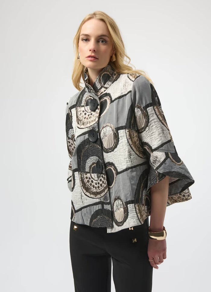 Joseph Ribkoff Jacquard Swing Jacket