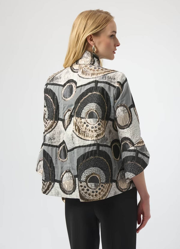 Joseph Ribkoff Jacquard Swing Jacket