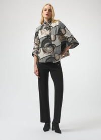 Joseph Ribkoff Jacquard Swing Jacket