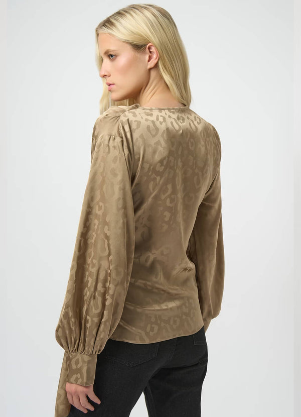 Joseph Ribkoff Leopard Wrap Top