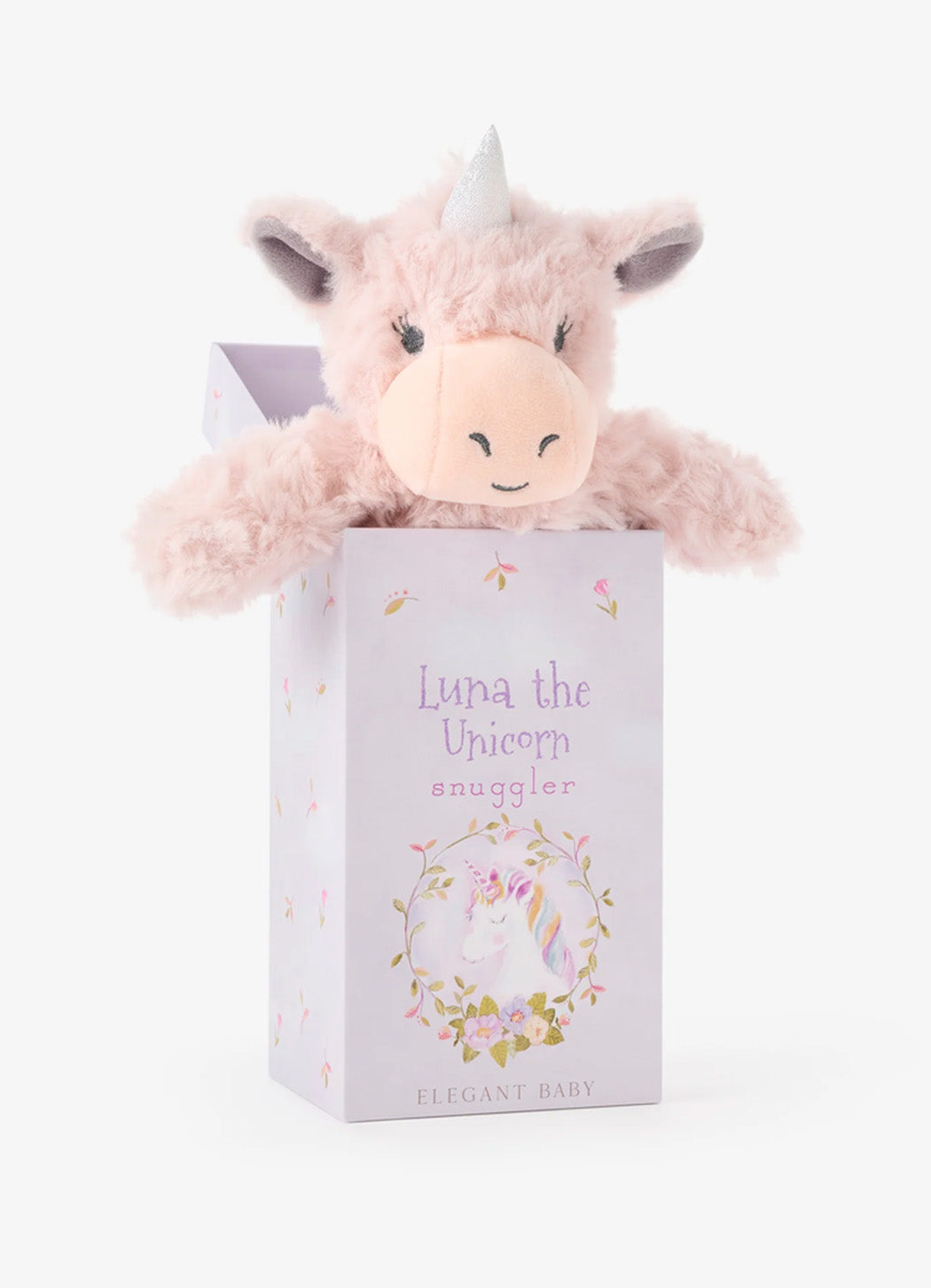 Elegant Baby Unicorn Snuggler With Gift Box