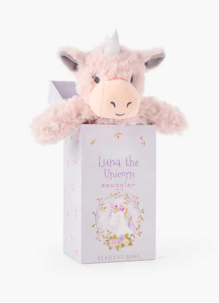 Elegant Baby Unicorn Snuggler With Gift Box