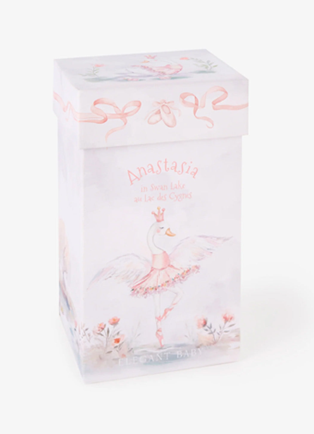 Elegant Baby Anastasia the Ballerina Swan Plush Toy With Gift Box