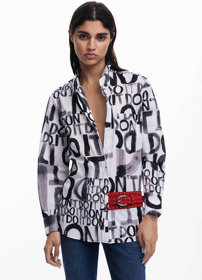 Desigual Lettering Shirt