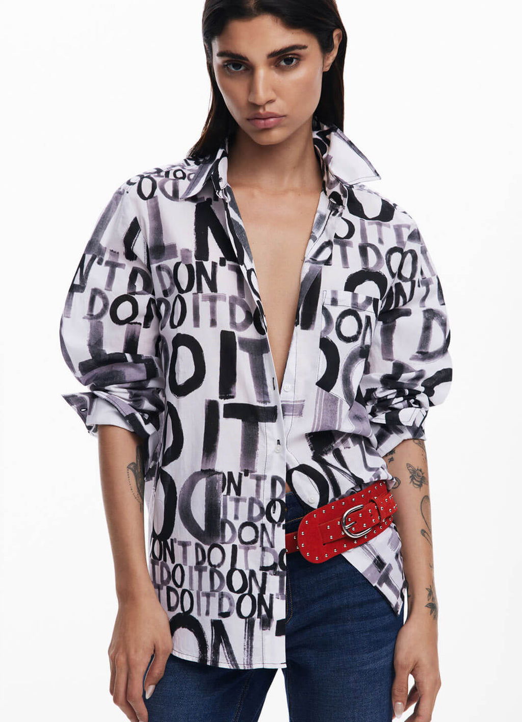 Desigual Lettering Shirt – Details Direct