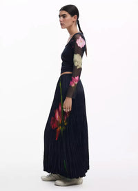 Desigual Floral Texture Skirt
