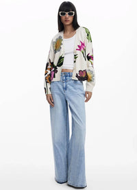 Desigual Floral Print Cardigan