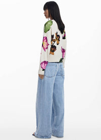Desigual Floral Print Cardigan