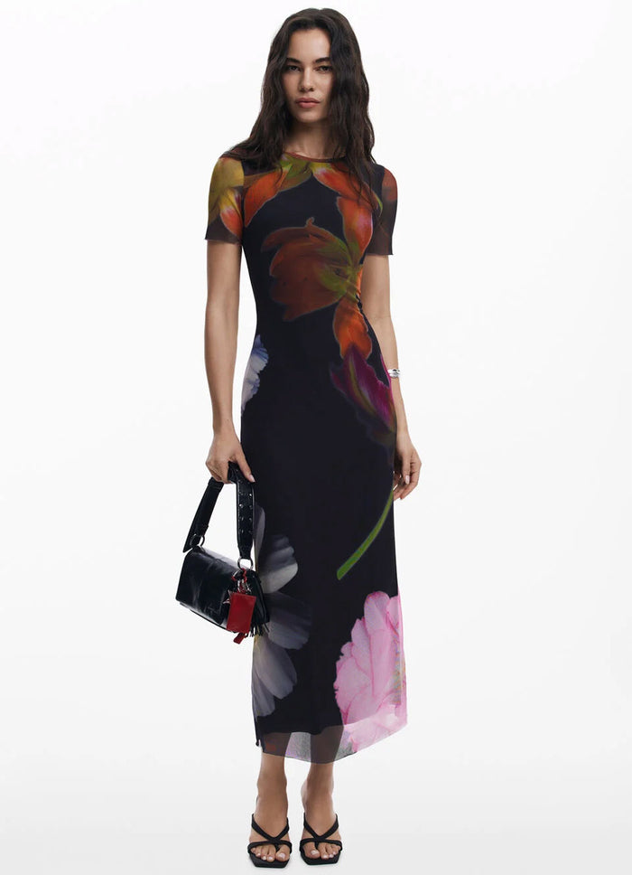 Desigual Tulle Flower Dress
