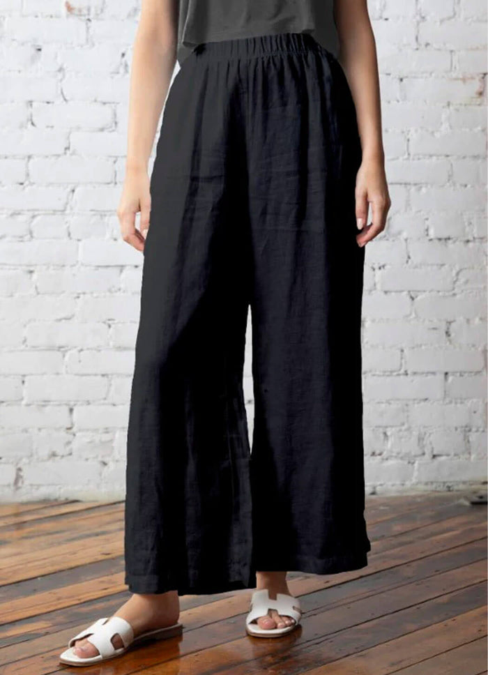 Olivia Seasonless Linen Handstitch Ankle Pant