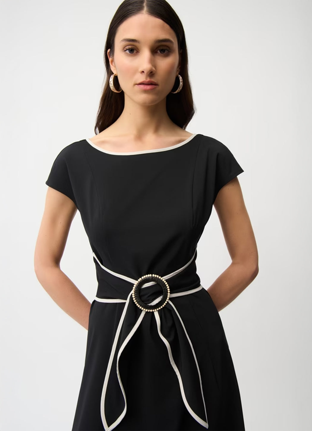 Joseph Ribkoff Fit & Flare Dolman Sleeve Dress