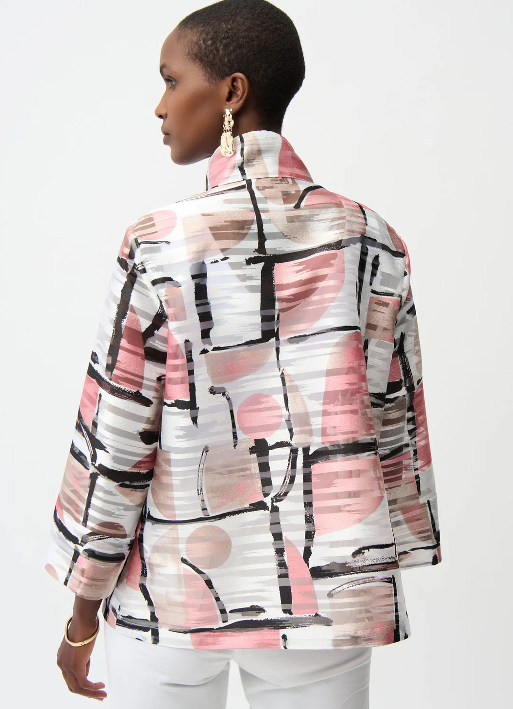 Joseph Ribkoff Organza Abstract Jacket