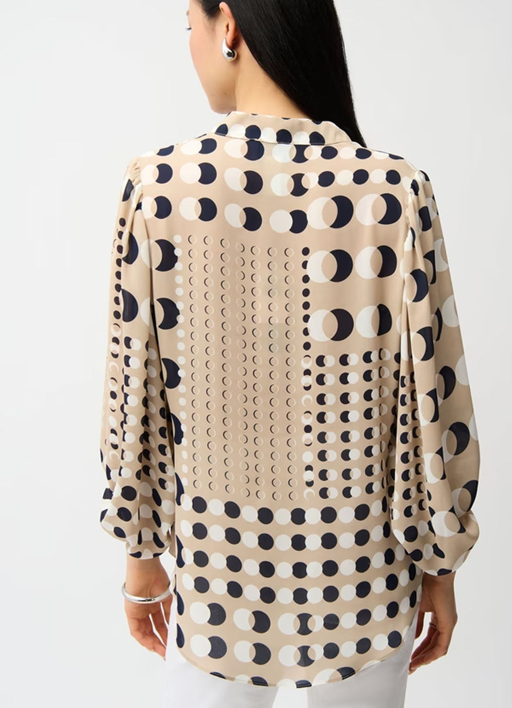 Joseph Ribkoff Georgette Dot-Print Blouse