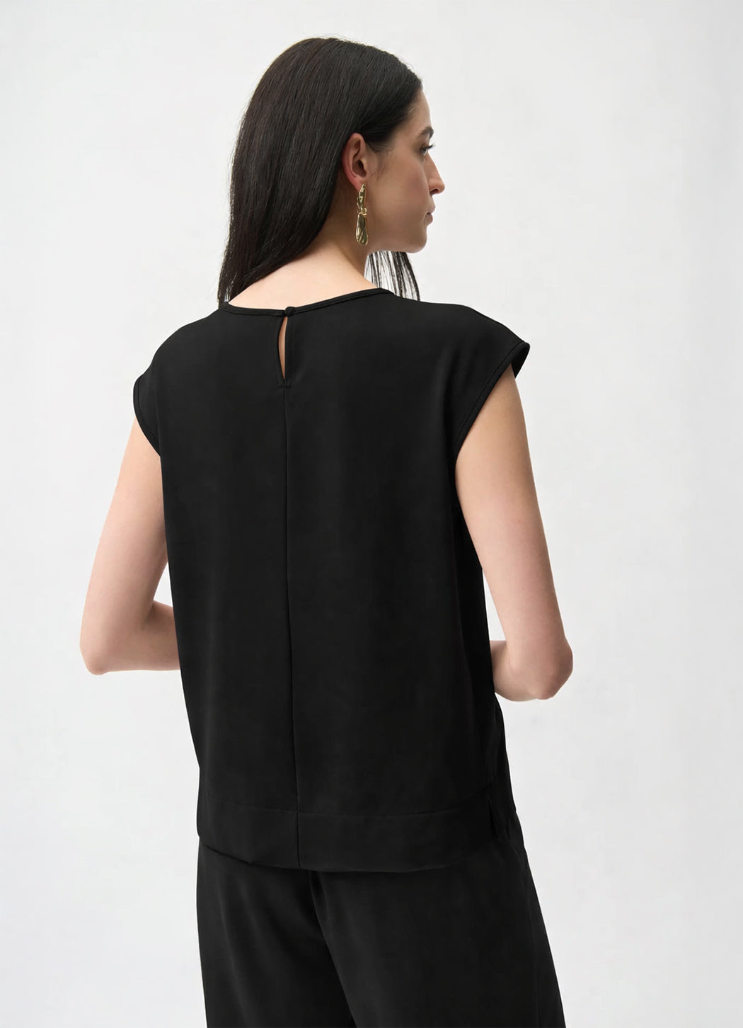 Joseph Ribkoff Cap Sleeve Boxy Top