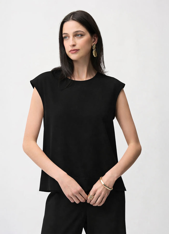 Joseph Ribkoff Cap Sleeve Boxy Top