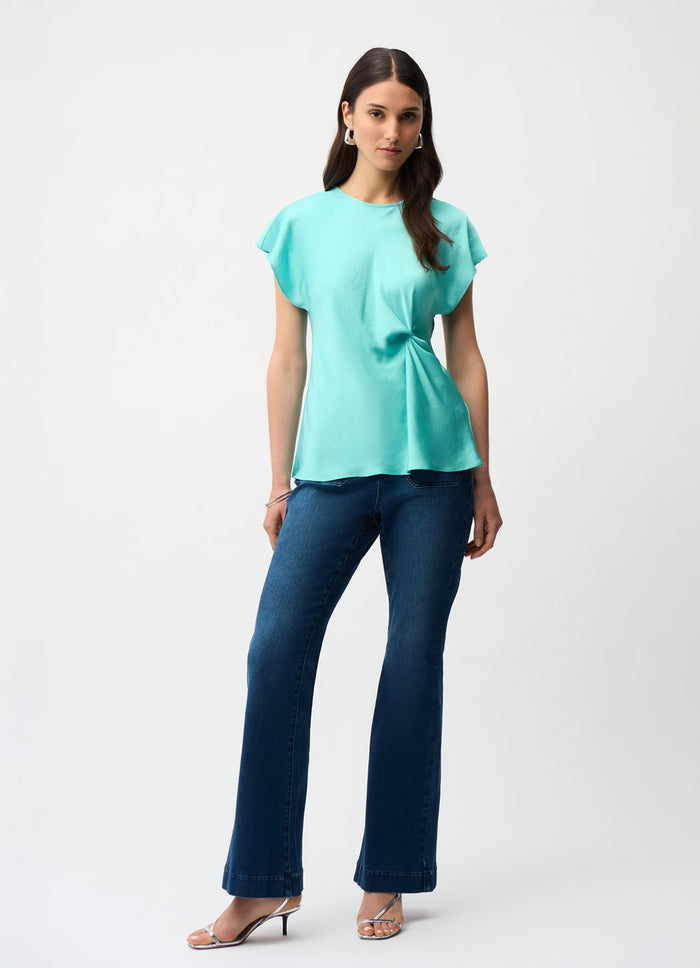 Joseph Ribkoff Satin Twist Front Top