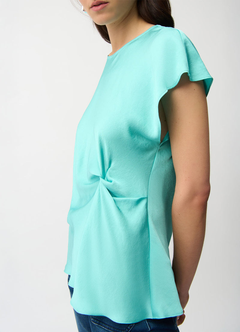Joseph Ribkoff Satin Twist Front Top