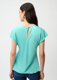Joseph Ribkoff Satin Twist Front Top