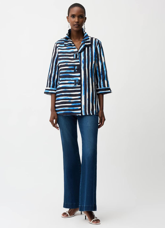 Joseph Ribkoff Wire Collared 3/4 Sleeve Jacket