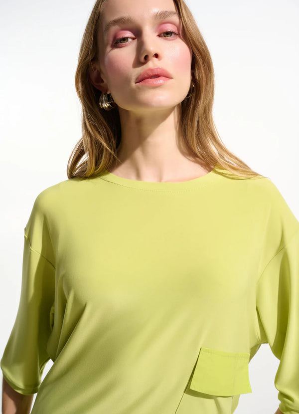 Joseph Ribkoff High-Low Pocket Top