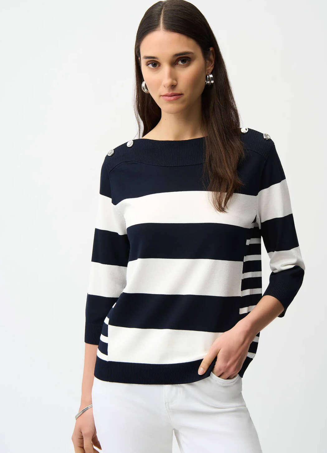 Joseph Ribkoff Boat Neck Sweater