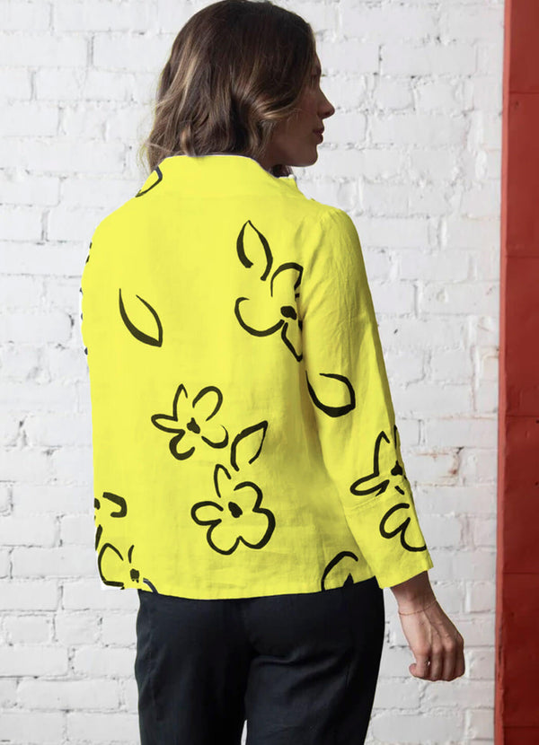 Olivia Linen Print Soho Occasion Jacket