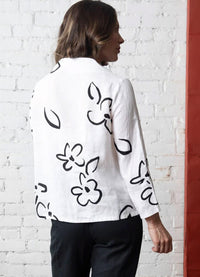 Olivia Linen Print Soho Occasion Jacket