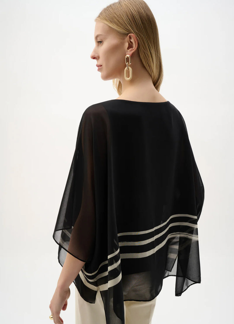 Joseph Ribkoff Chiffon Poncho Top