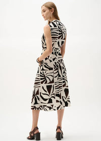 Joseph Ribkoff Tropical Print Fit And Flare Wrap Dress