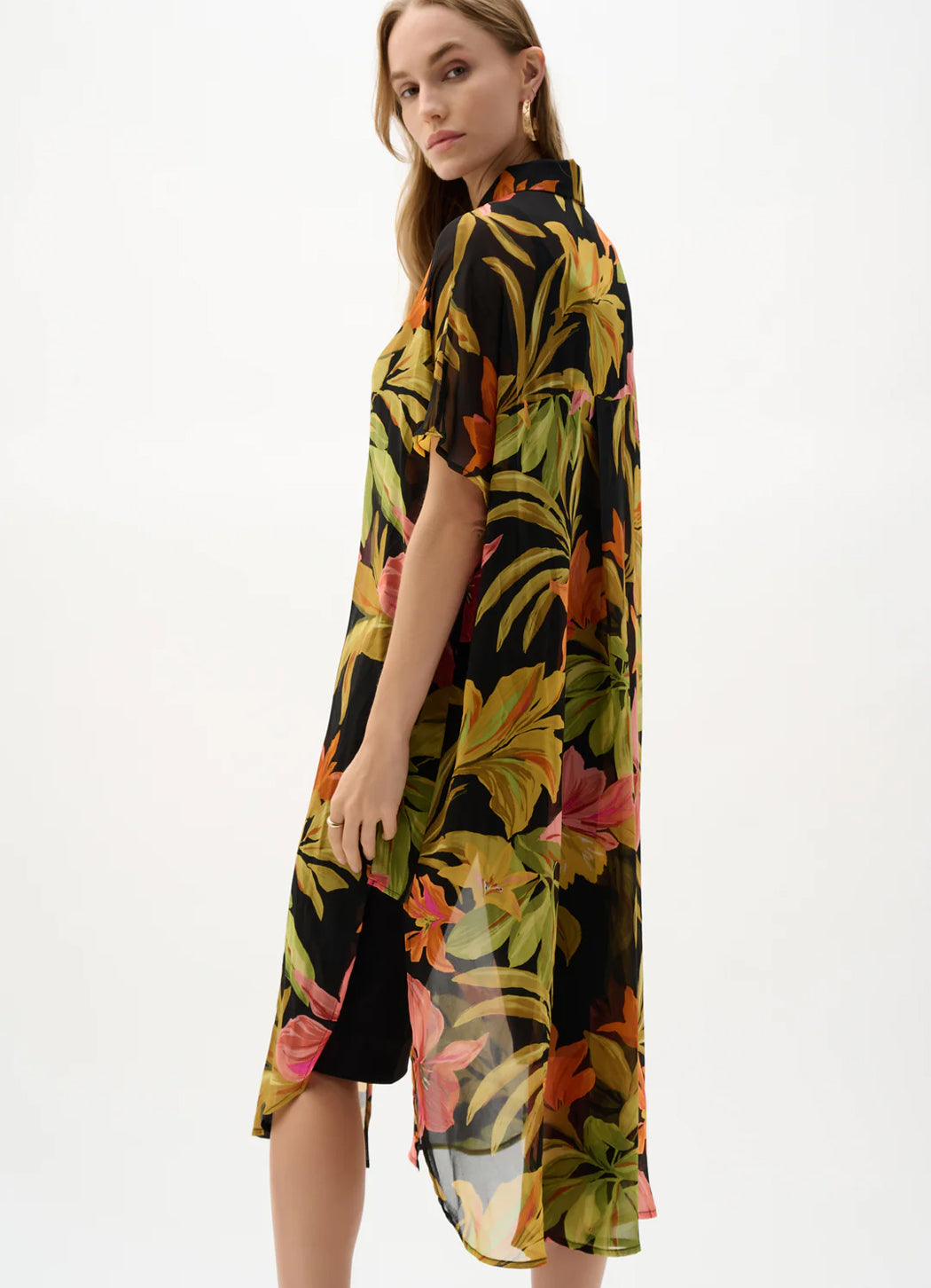 Joseph Ribkoff Chiffon Floral Shirt