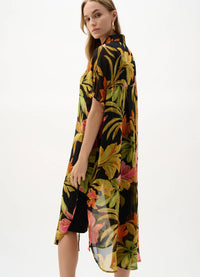 Joseph Ribkoff Chiffon Floral Shirt