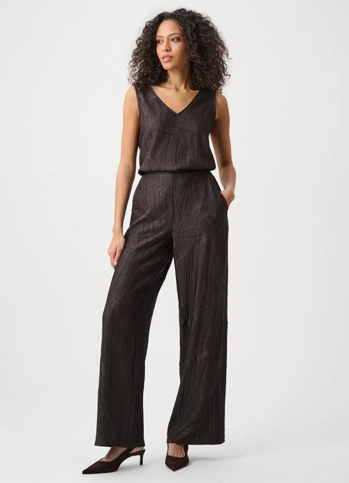 Joseph Ribkoff Pleated Satin Pull-On Wide-Leg Pants