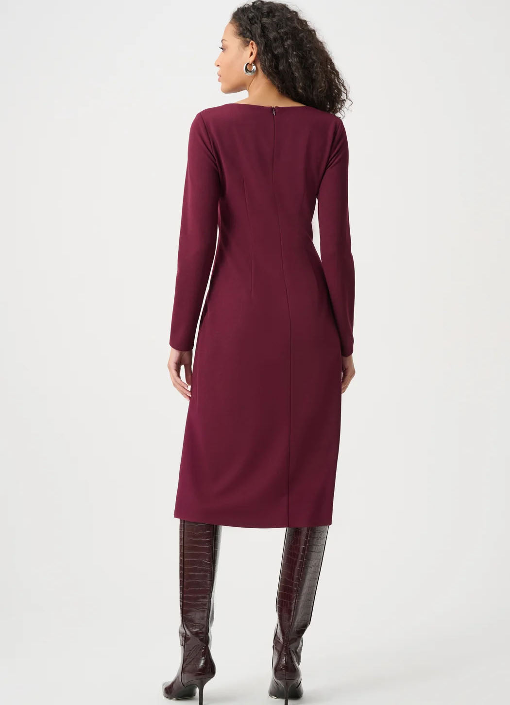Joseph Ribkoff Draped Front Sheath Dress