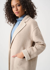 Joseph Ribkoff Wool Blend Plaid Reversible Boxy Coat