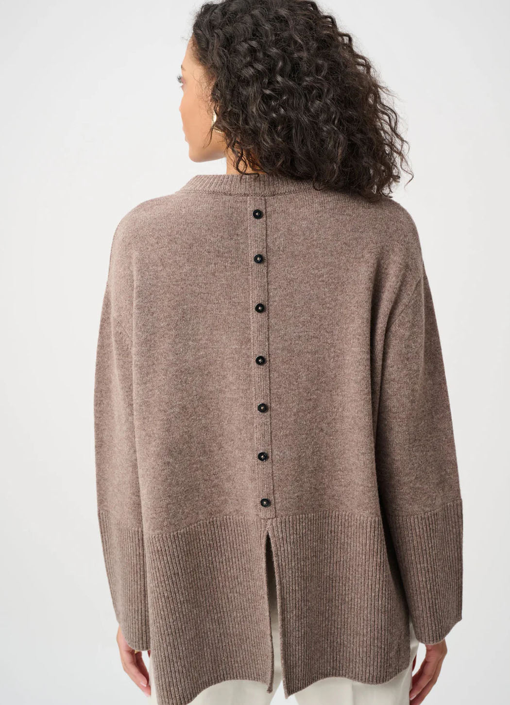 Joseph Ribkoff Wool Boxy Crewneck Sweater