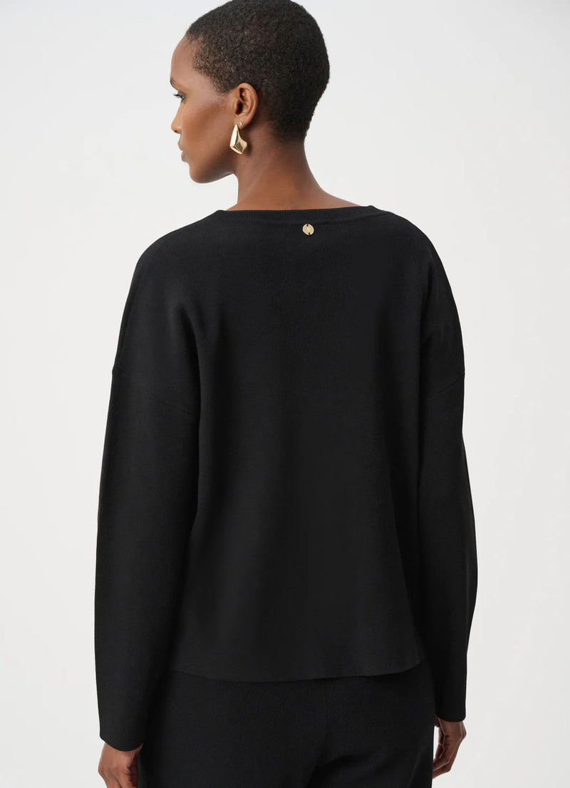 Joseph Ribkoff Asymmetric Sweater With Metal Stud Detail
