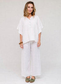 SAGA Button Collar Top