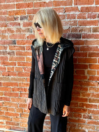 3 Potato Reversible Hooded Vest