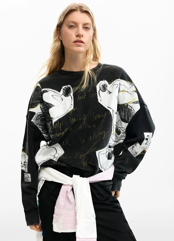 Desigual X Mickey & Minnie Mouse Sweatshirt