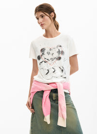Desigual X Mickey & Minnie Mouse Heart Tee