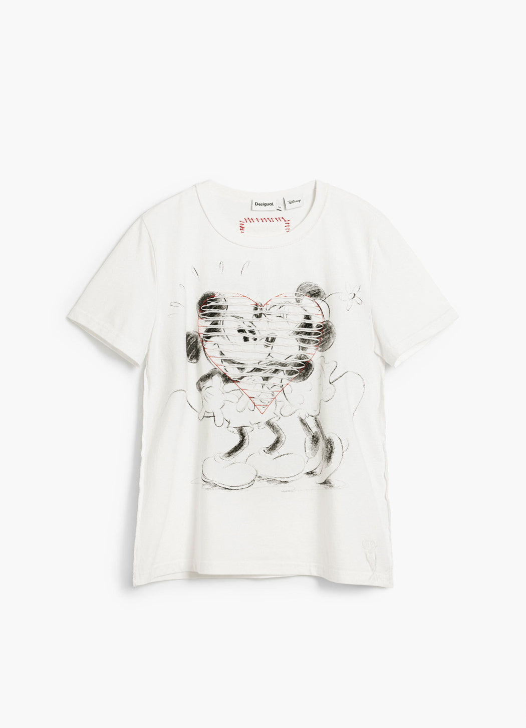Desigual X Mickey & Minnie Mouse Heart Tee