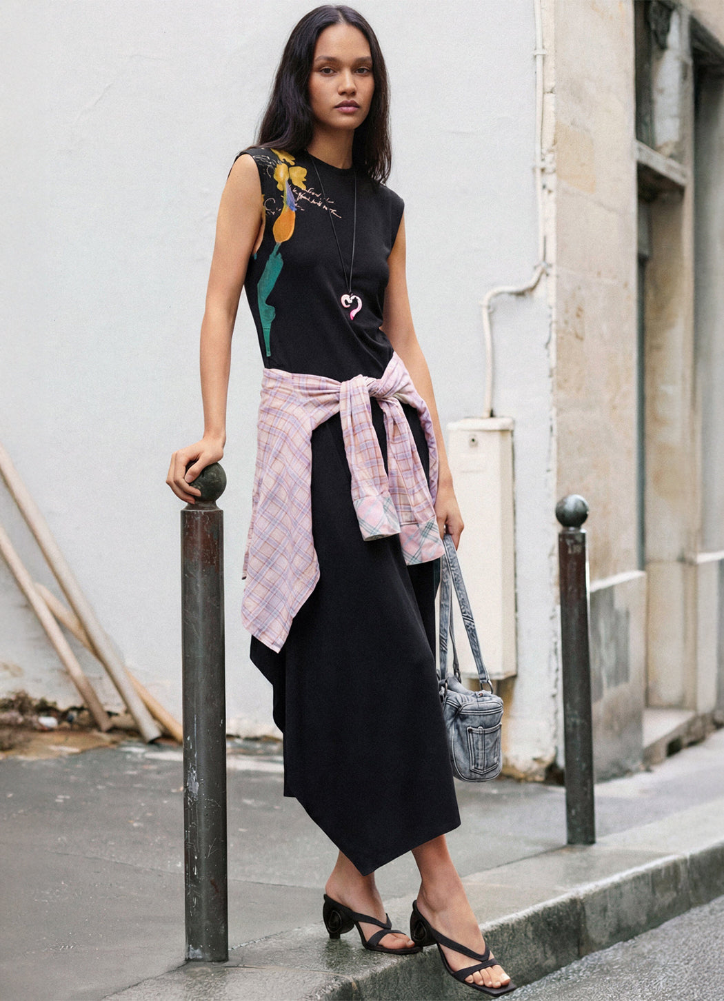 Desigual Asymmetric Floral Sleeveless Dress