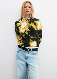 Desigual Floral Print Sweater
