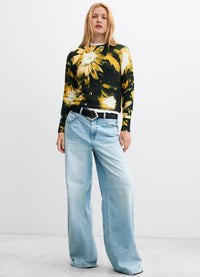 Desigual Floral Print Sweater