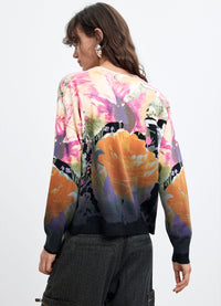 Desigual Lacroix Printed Sweater